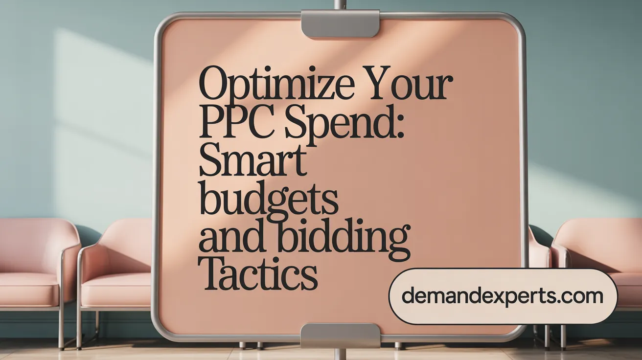 Optimize Your PPC Spend: Smart Budgets and Bidding Tactics