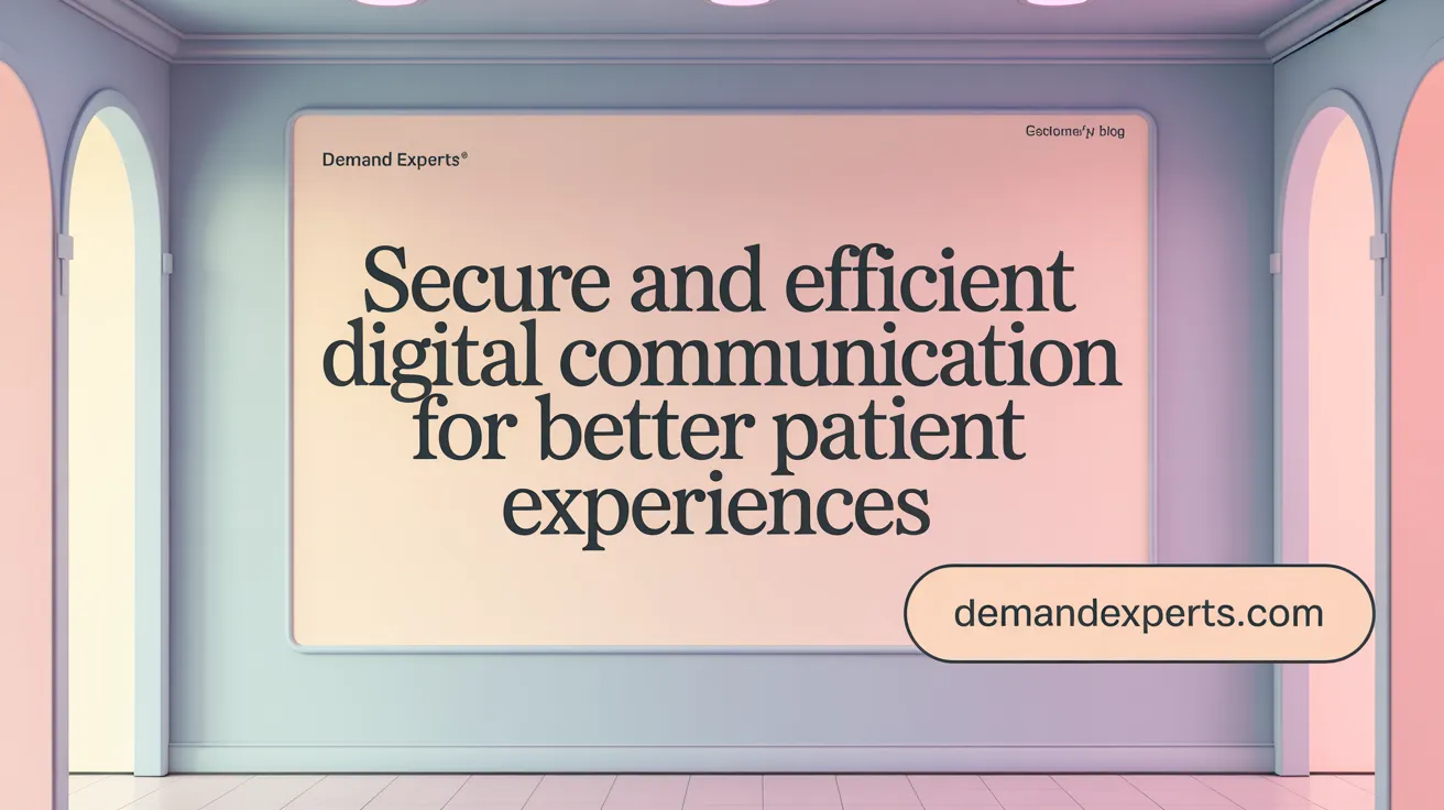 Secure and Efficient Digital Communication for Better Patient Experiences