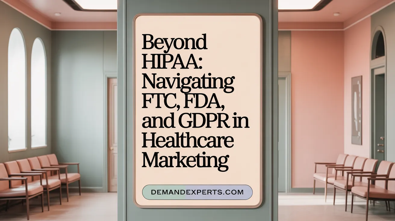 Beyond HIPAA: Navigating FTC, FDA, and GDPR in Healthcare Marketing