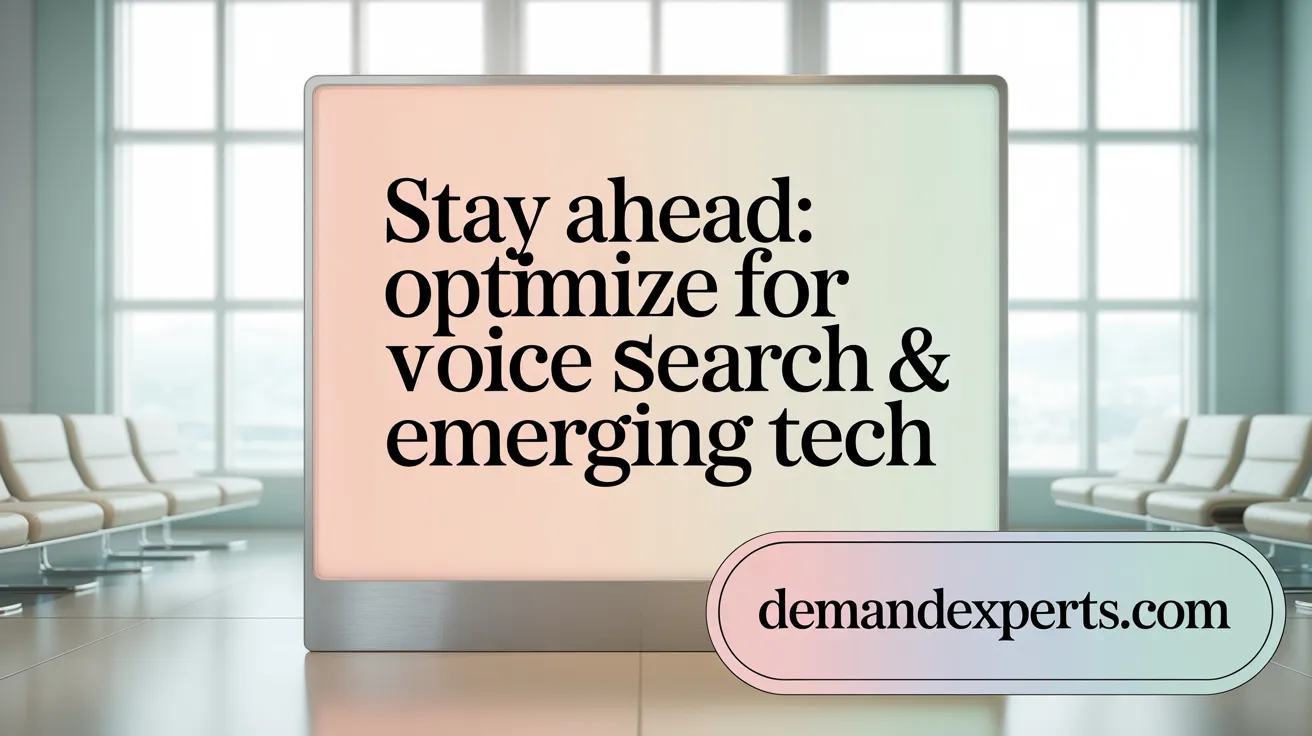 Stay Ahead: Optimize for Voice Search &amp; Emerging Tech