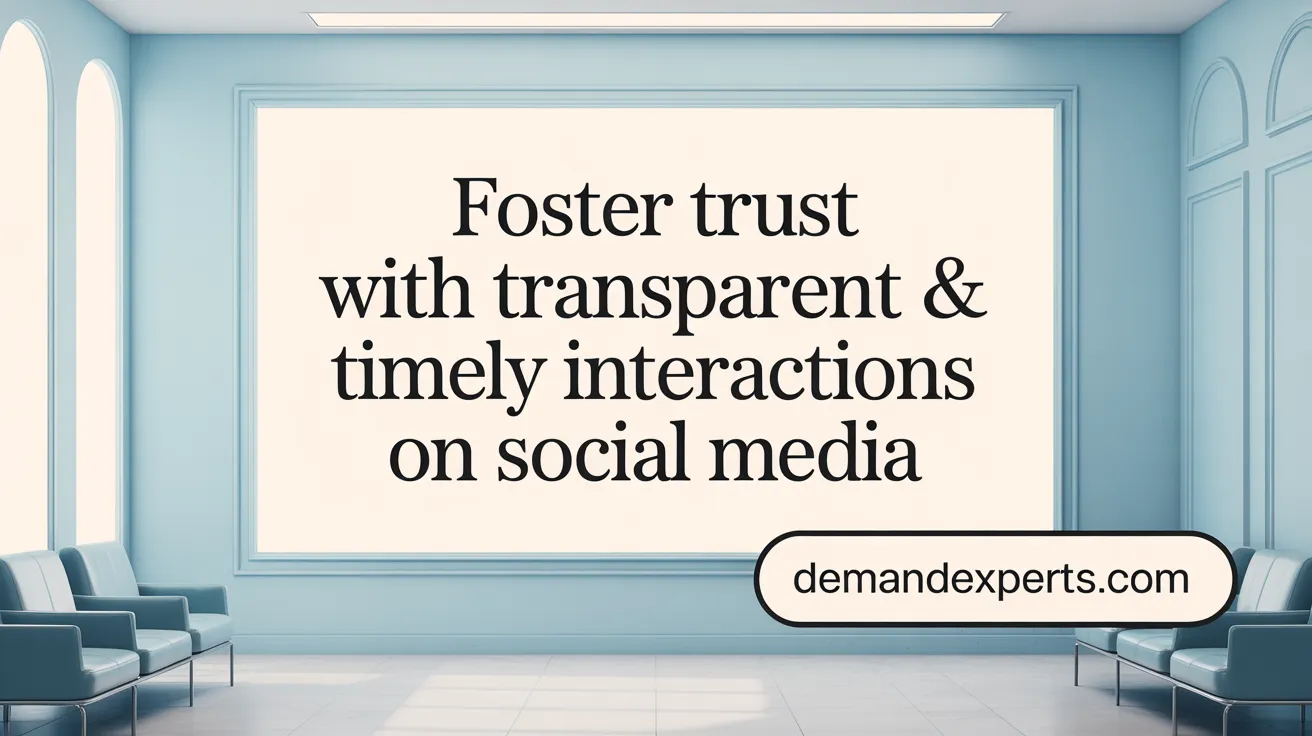 Foster Trust with Transparent &amp; Timely Interactions on Social Media