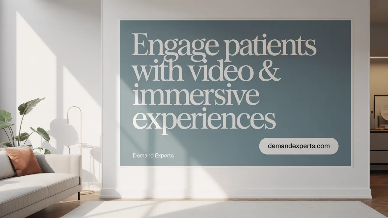 Engage Patients with Video &amp; Immersive Experiences