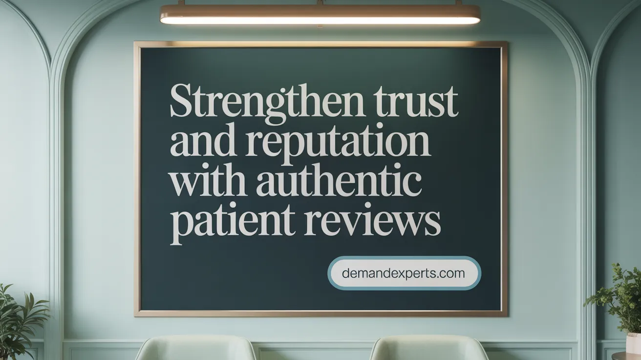 Strengthen Trust and Reputation with Authentic Patient Reviews