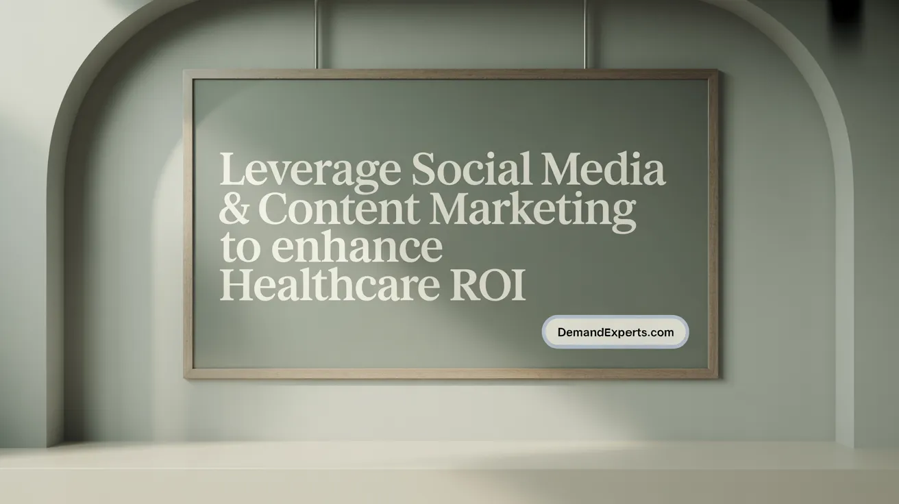 Leverage Social Media & Content Marketing to Enhance Healthcare ROI