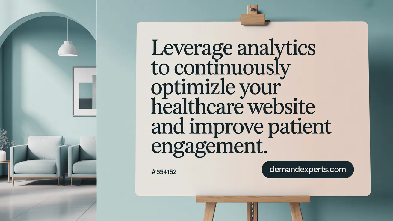 Leverage analytics to continuously optimize your healthcare website and improve patient engagement.