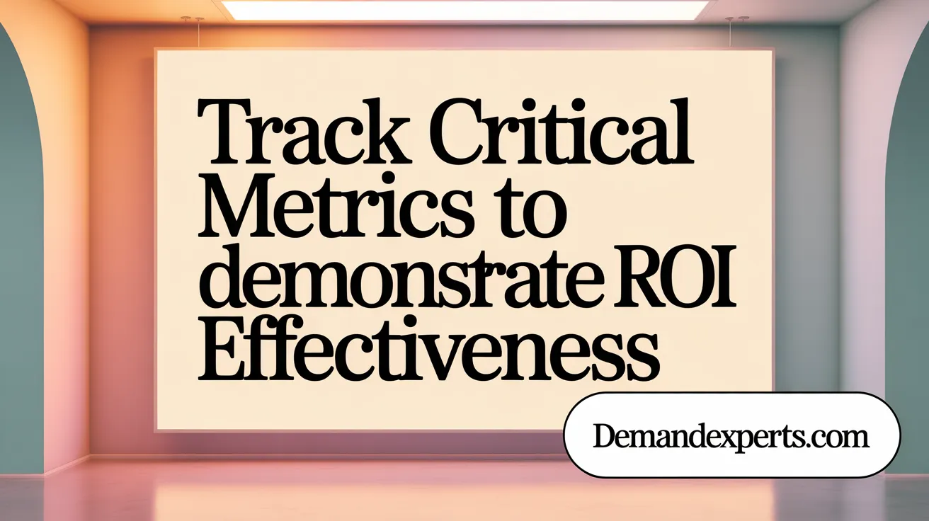 Track Critical Metrics to Demonstrate ROI Effectiveness