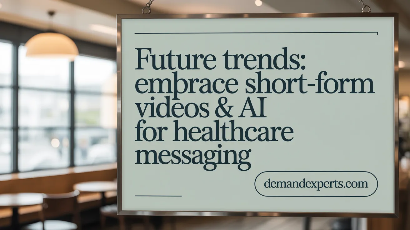 Future Trends: Embrace Short-Form Videos &amp; AI for Healthcare Messaging