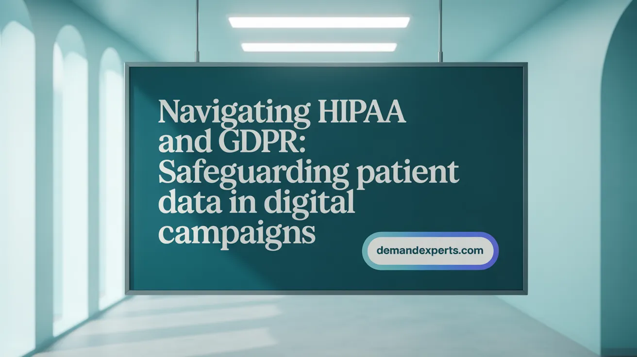 Navigating HIPAA and GDPR: Safeguarding Patient Data in Digital Campaigns