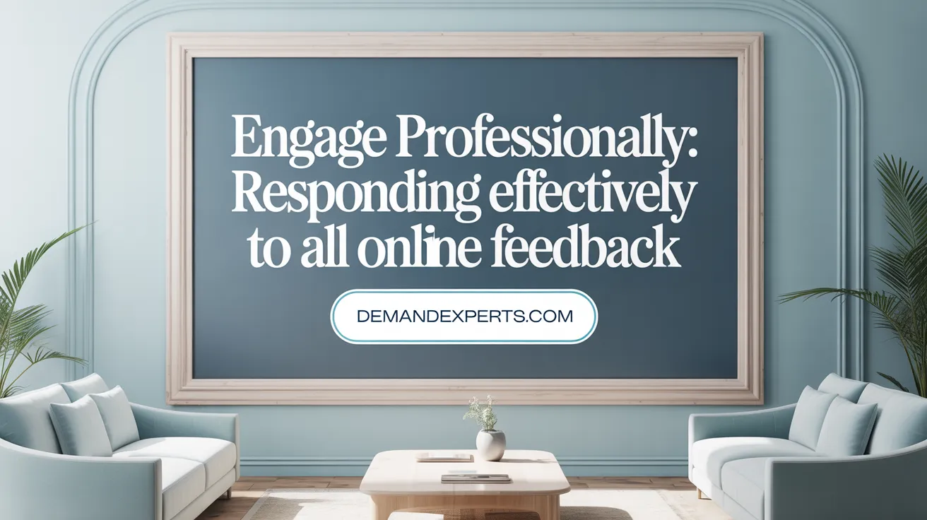 Engage Professionally: Responding Effectively to All Online Feedback