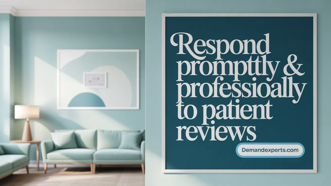 Respond Promptly &amp; Professionally to Patient Reviews