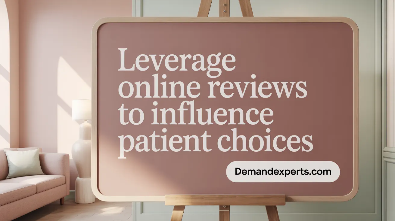 Leverage Online Reviews to Influence Patient Choices