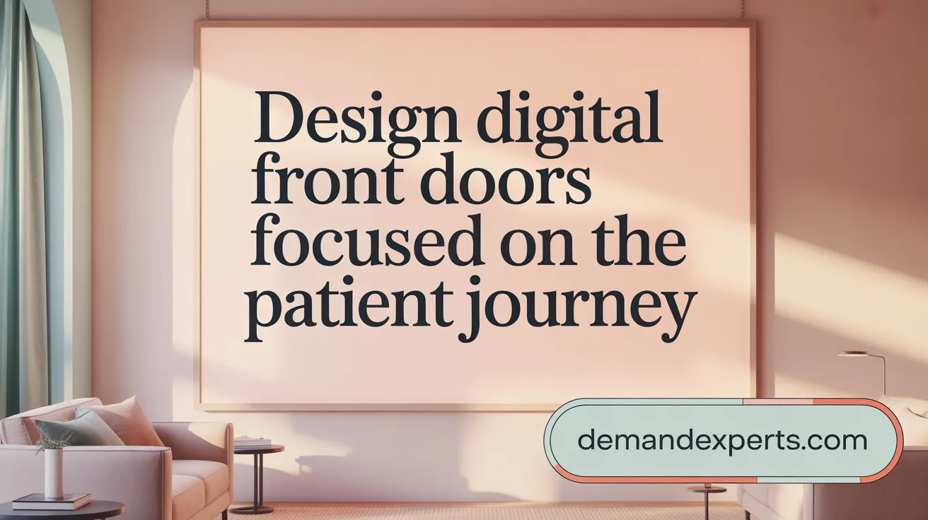 Design Digital Front Doors Focused on the Patient Journey
