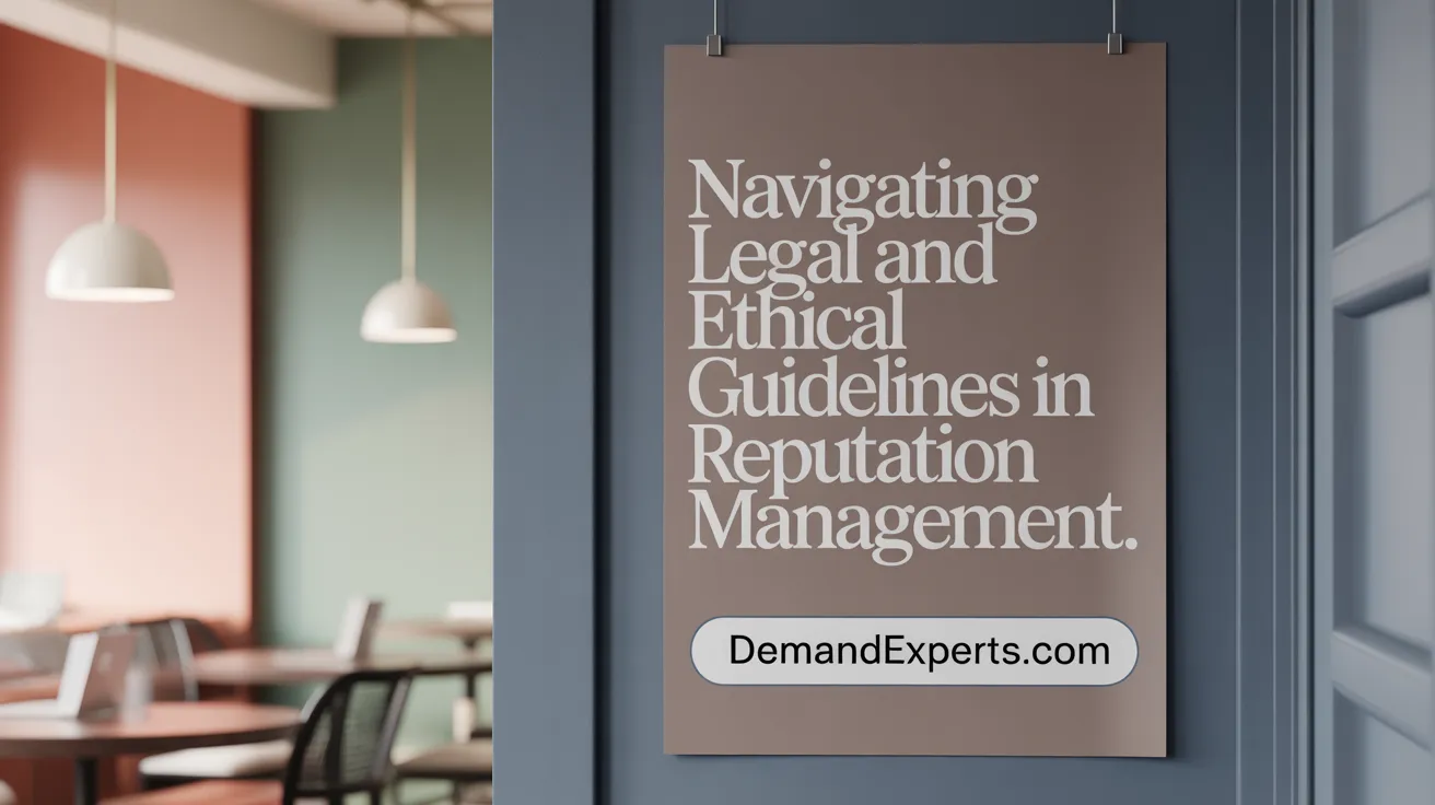 Navigating Legal and Ethical Guidelines in Reputation Management