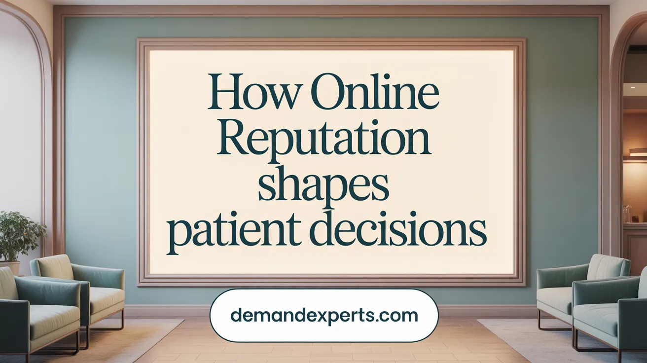 How Online Reputation Shapes Patient Decisions