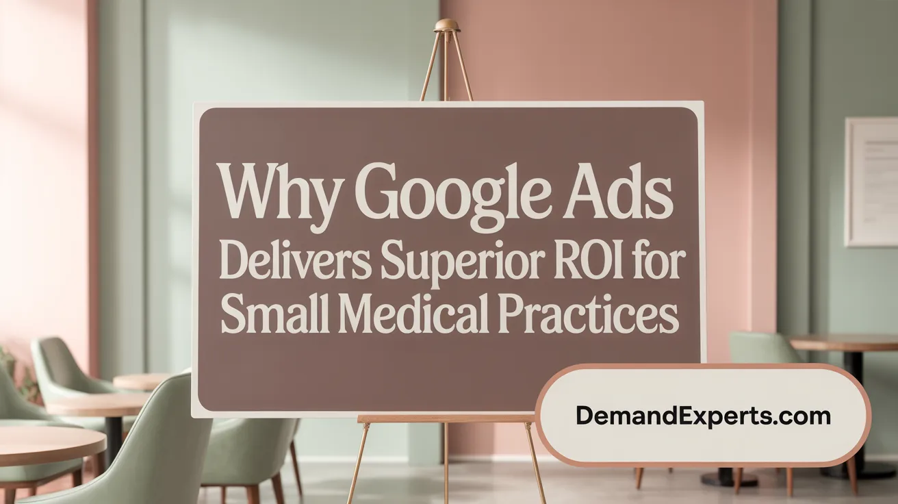 Why Google Ads Delivers Superior ROI for Small Medical Practices