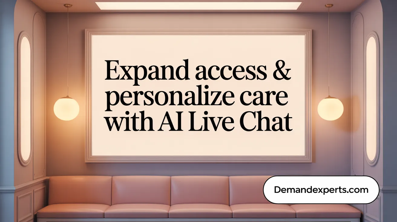 Expand Access &amp; Personalize Care with AI Live Chat