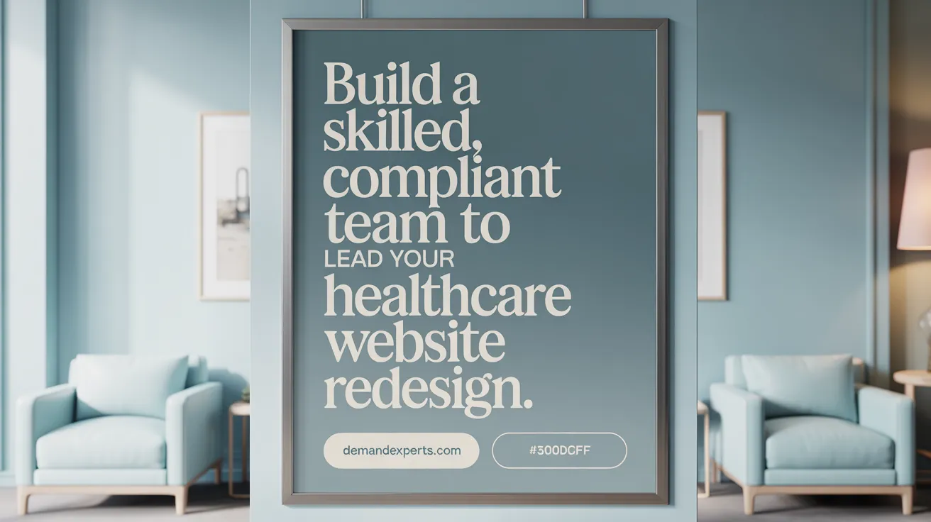 Build a Skilled, Compliant Team to Lead Your Healthcare Website Redesign