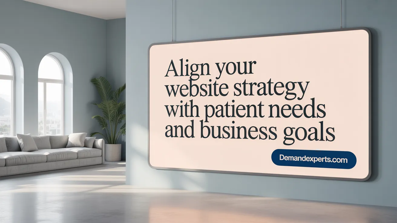 Align Your Website Strategy with Patient Needs and Business Goals