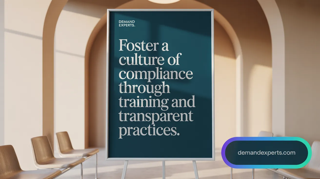 Foster a Culture of Compliance Through Training and Transparent Practices