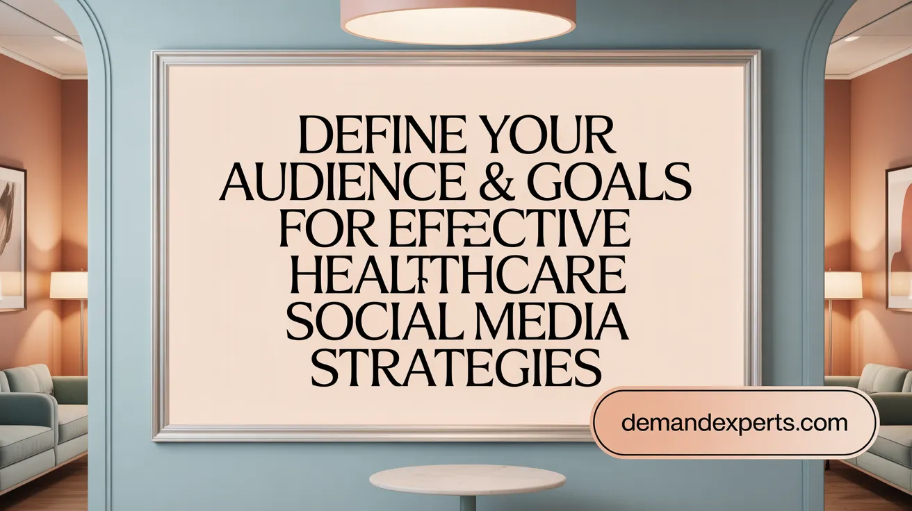 Define Your Audience &amp; Goals for Effective Healthcare Social Media Strategies