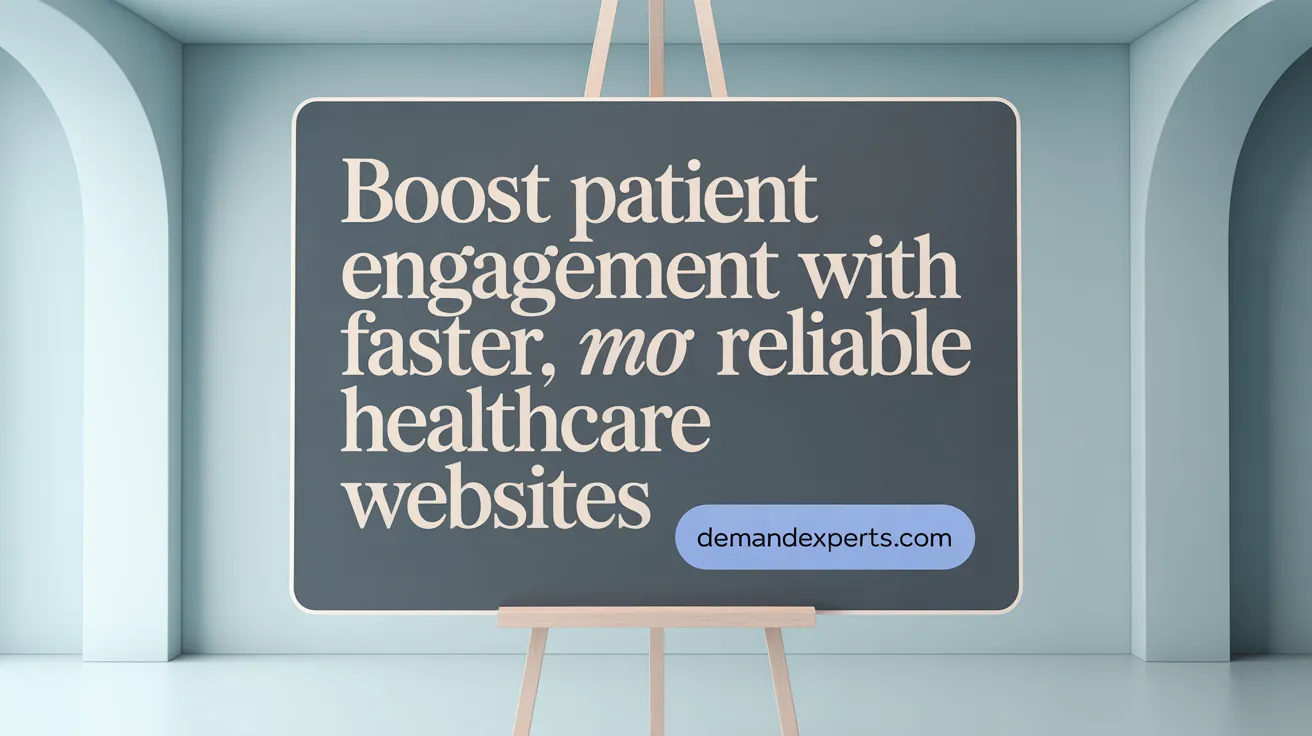 Boost Patient Engagement with Faster, More Reliable Healthcare Websites