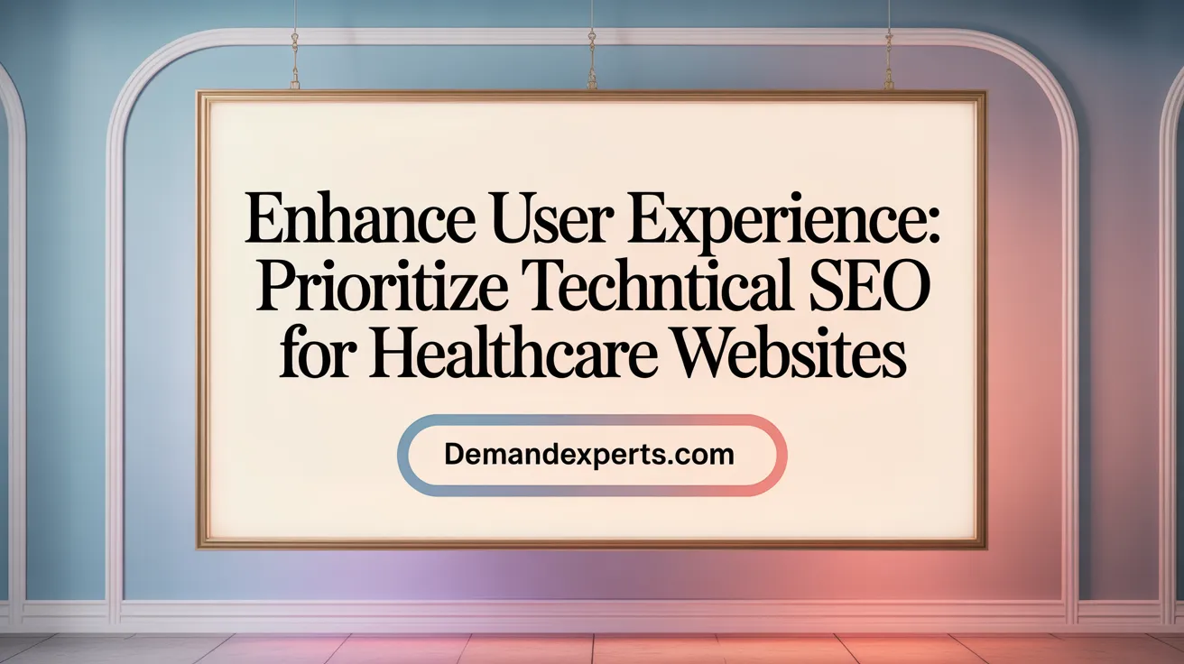 Enhance User Experience: Prioritize Technical SEO for Healthcare Websites