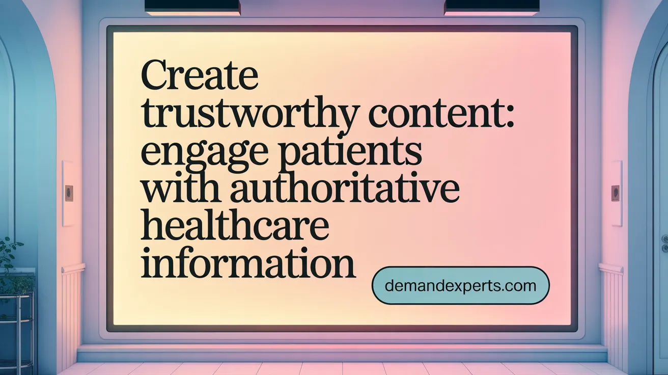 Create Trustworthy Content: Engage Patients with Authoritative Healthcare Information