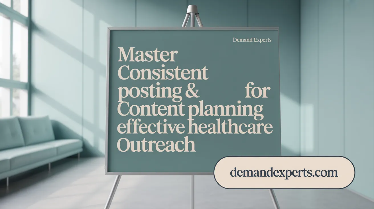 Master Consistent Posting &amp; Content Planning for Effective Healthcare Outreach
