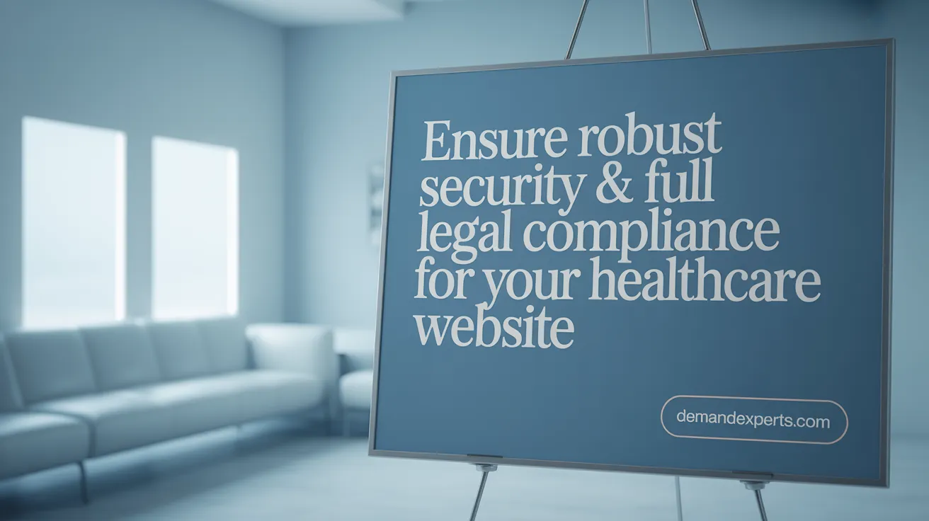 Ensure Robust Security &amp; Full Legal Compliance for Your Healthcare Website