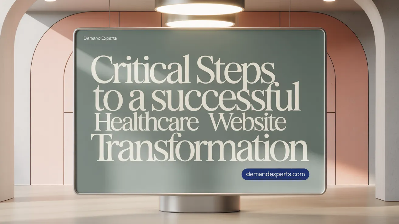 Critical Steps to a Successful Healthcare Website Transformation