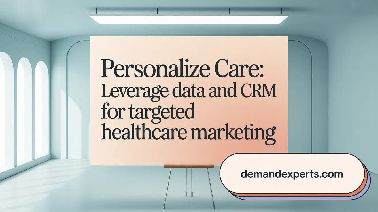 Personalize Care: Leverage Data and CRM for Targeted Healthcare Marketing