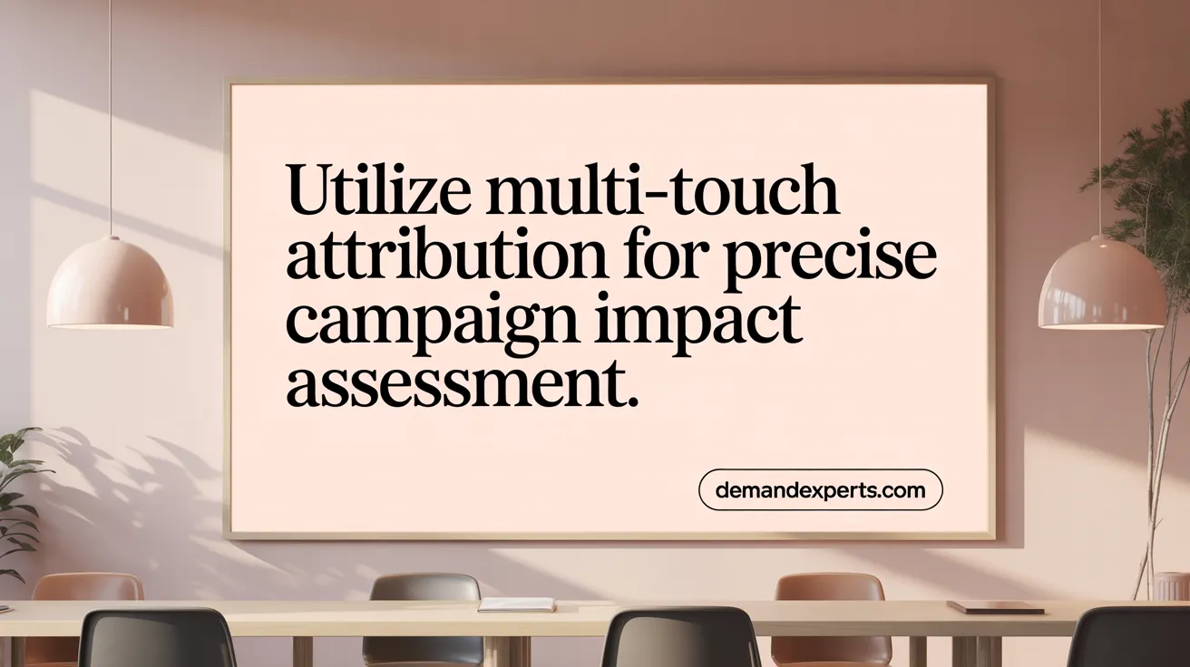 Utilize Multi-Touch Attribution for Precise Campaign Impact Assessment