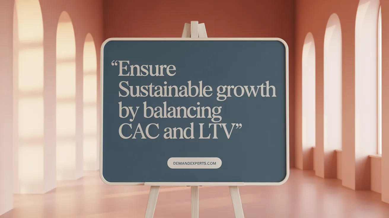 Ensure Sustainable Growth by Balancing CAC and LTV
