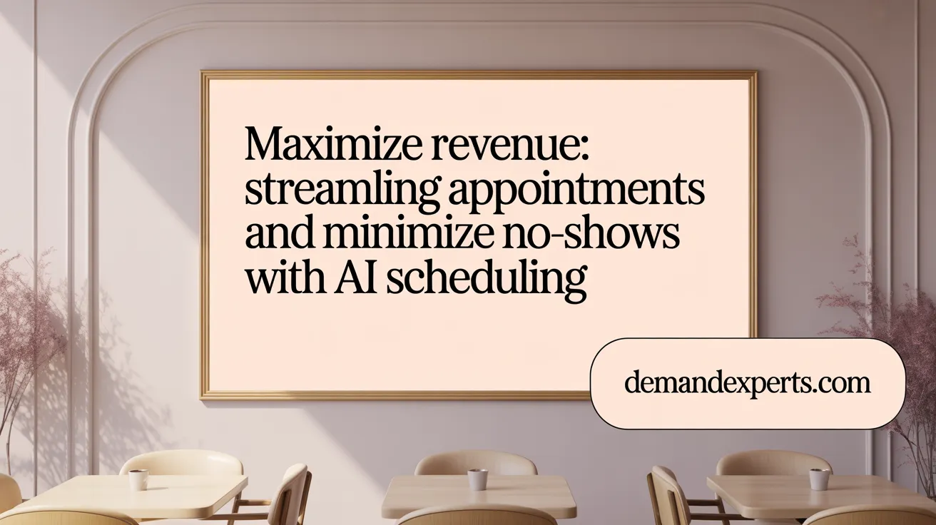 Maximize Revenue: Streamline Appointments and Minimize No-Shows with AI Scheduling