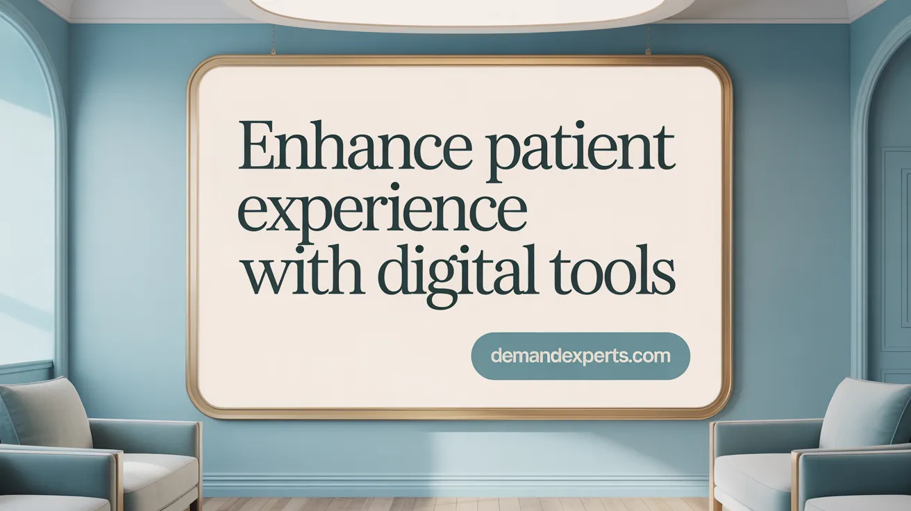Enhance Patient Experience with Digital Tools