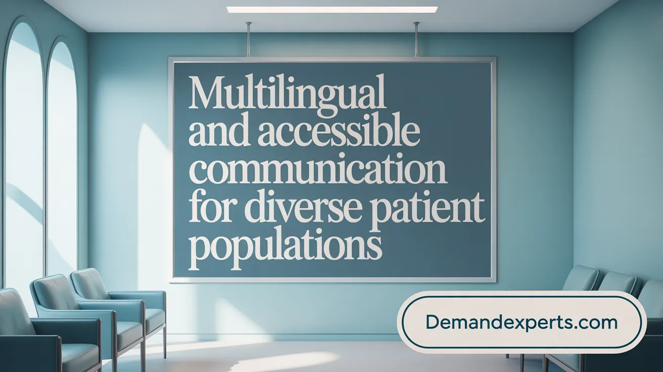 Multilingual and Accessible Communication for Diverse Patient Populations