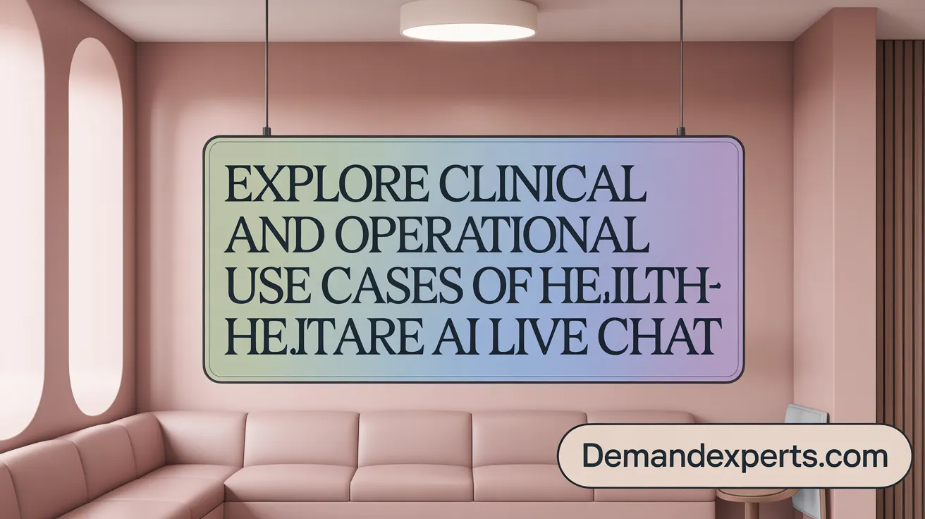Explore Clinical and Operational Use Cases of Healthcare AI Live Chat