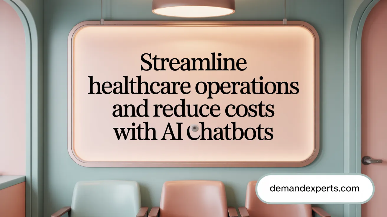 Streamline Healthcare Operations and Reduce Costs with AI Chatbots