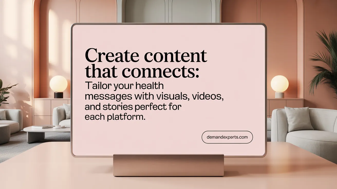 Create Content That Connects: Tailor your health messages with visuals, videos, and stories perfect for each platform.