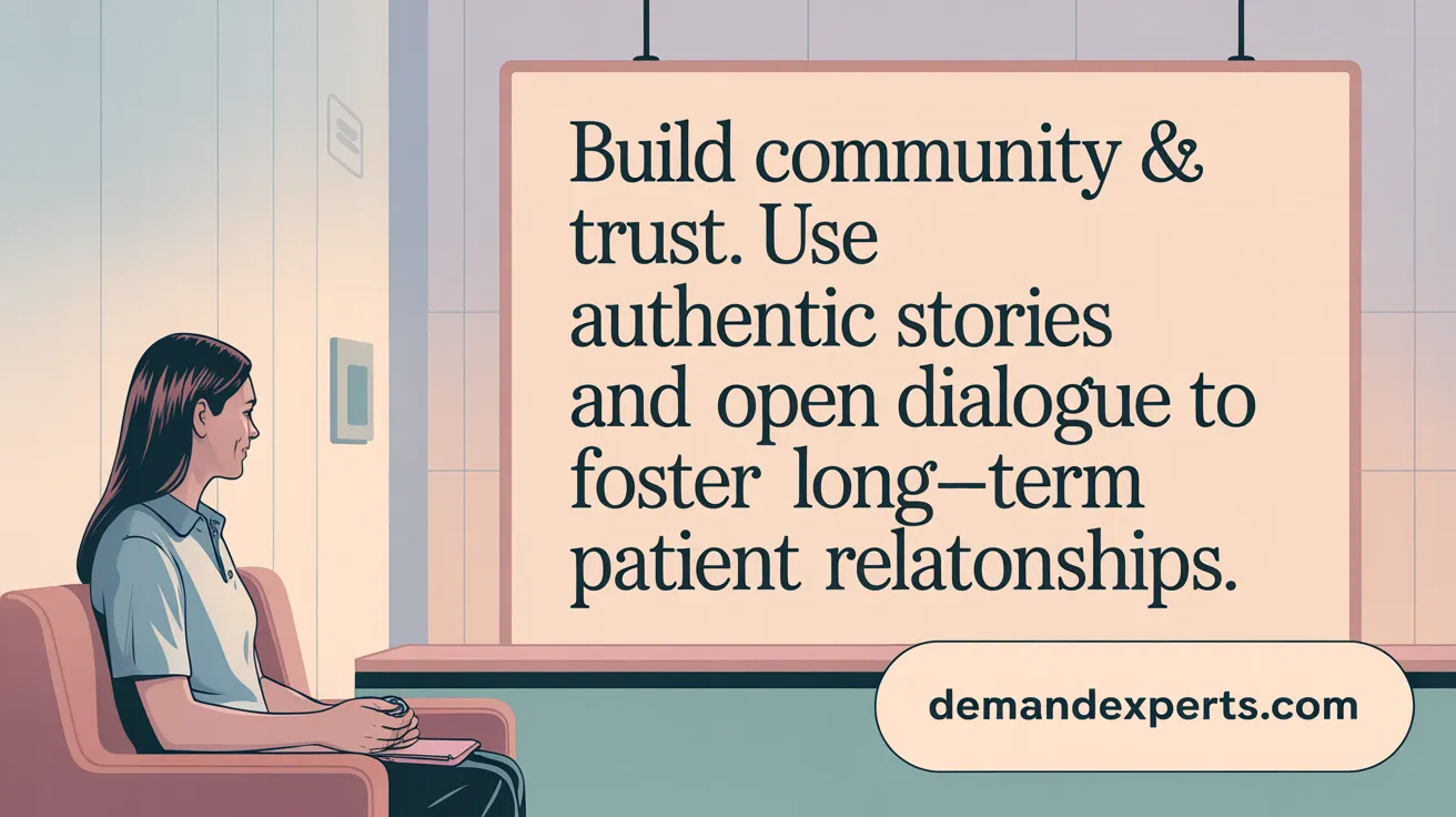 Build Community &amp; Trust: Use authentic stories and open dialogue to foster long-term patient relationships.