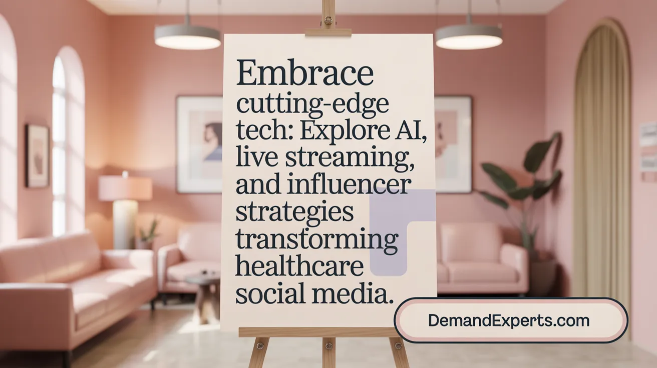 Embrace Cutting-Edge Tech: Explore AI, live streaming, and influencer strategies transforming healthcare social media.
