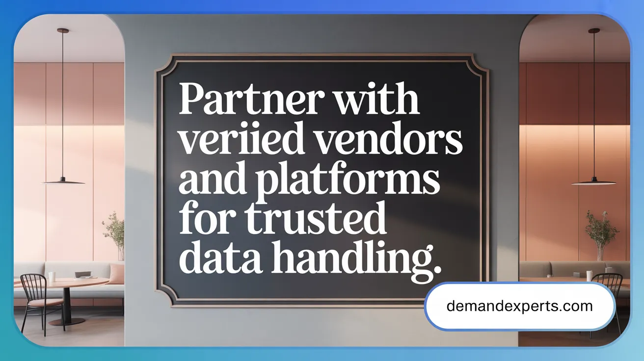 Partner with Verified Vendors and Platforms for Trusted Data Handling