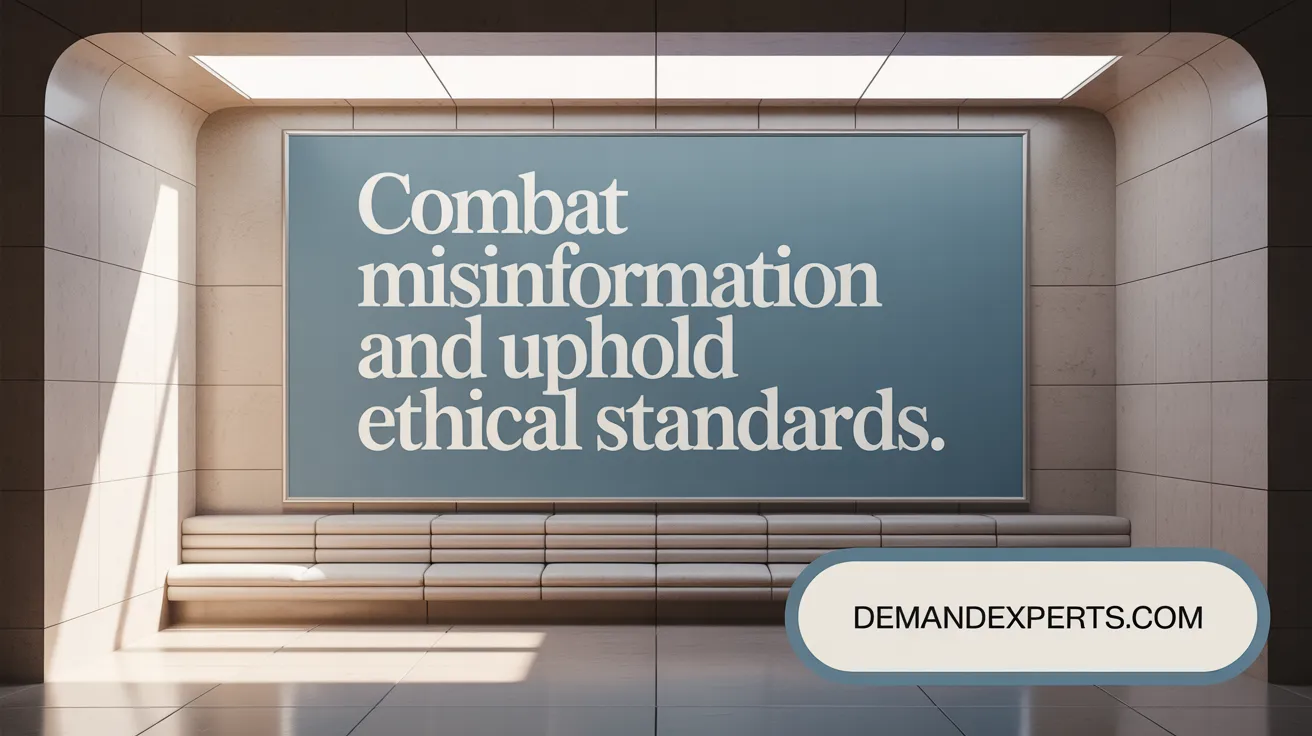 Combat Misinformation and Uphold Ethical Standards