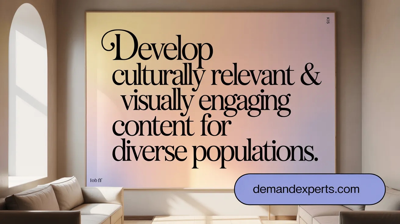 Develop Culturally Relevant &amp; Visually Engaging Content for Diverse Populations