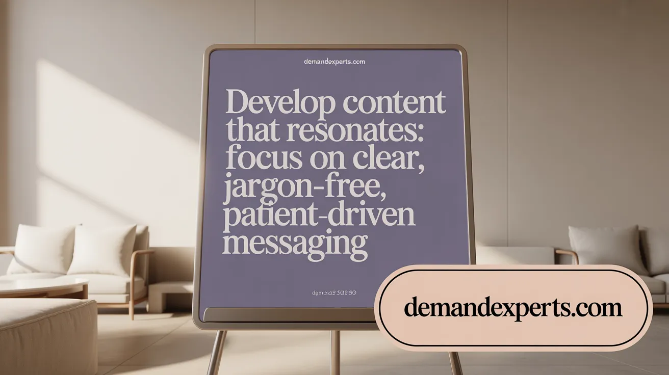 Develop Content That Resonates: Focus on Clear, Jargon-Free, Patient-Driven Messaging