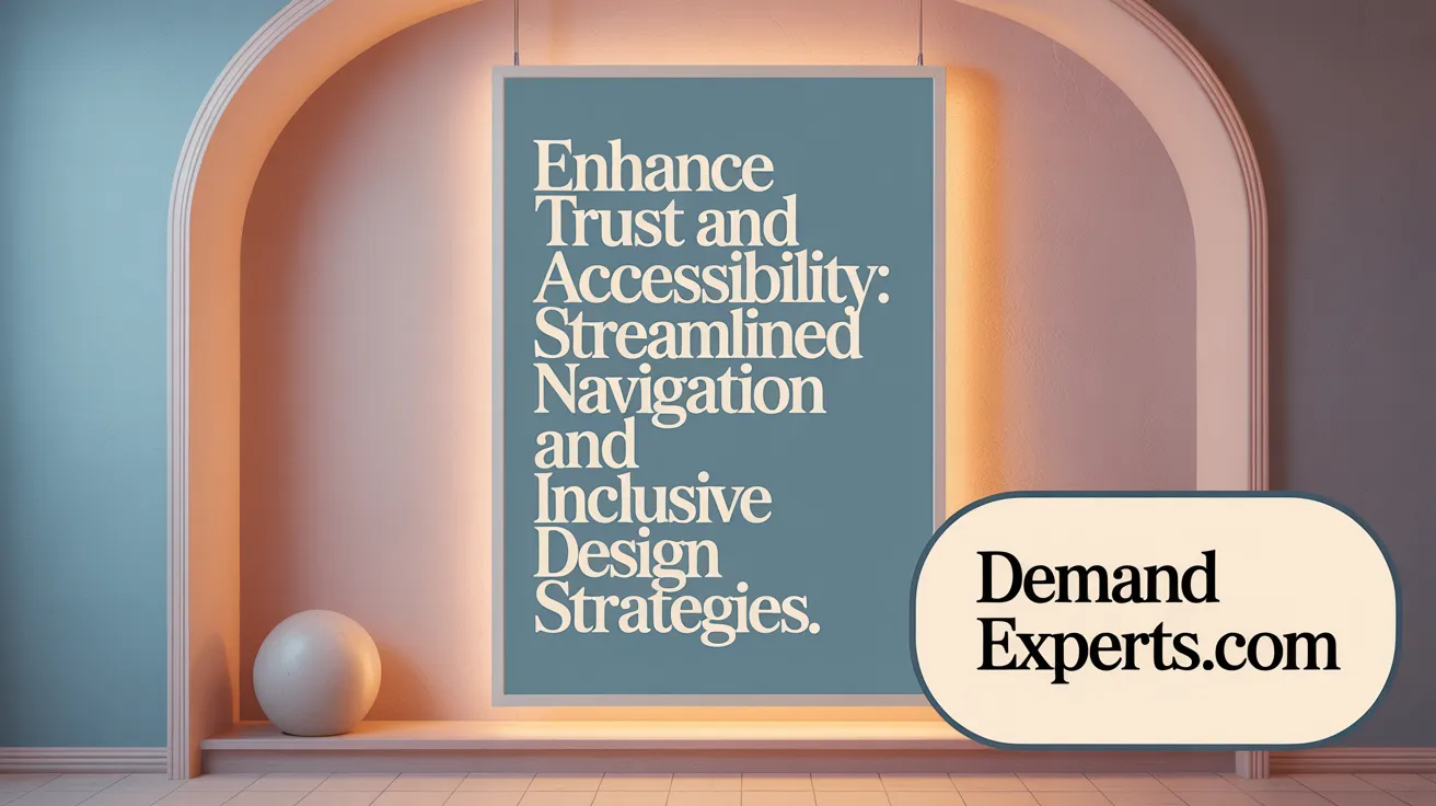 Enhance Trust and Accessibility: Streamlined Navigation and Inclusive Design Strategies