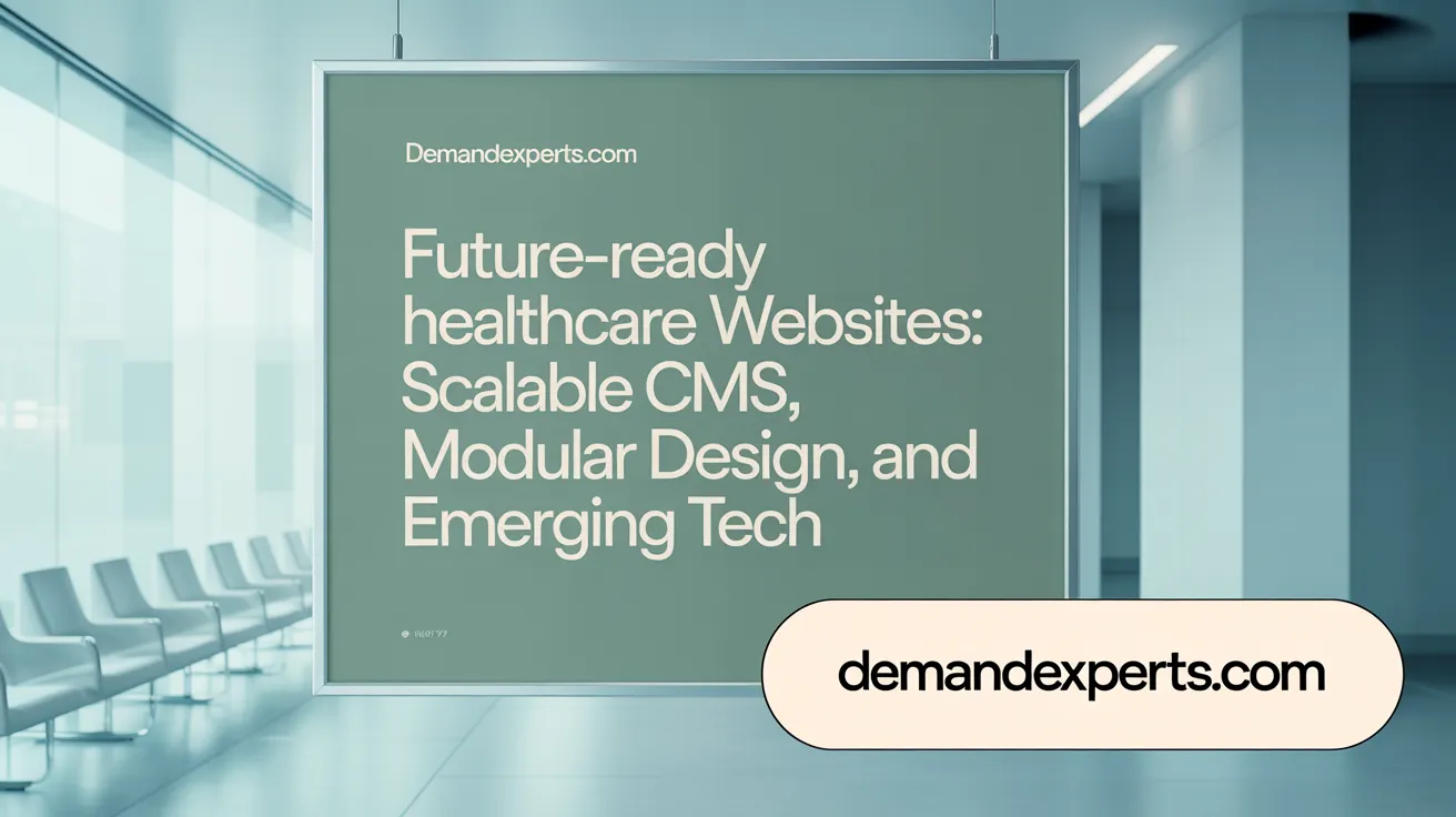 Future-Ready Healthcare Websites: Scalable CMS, Modular Design, and Emerging Tech