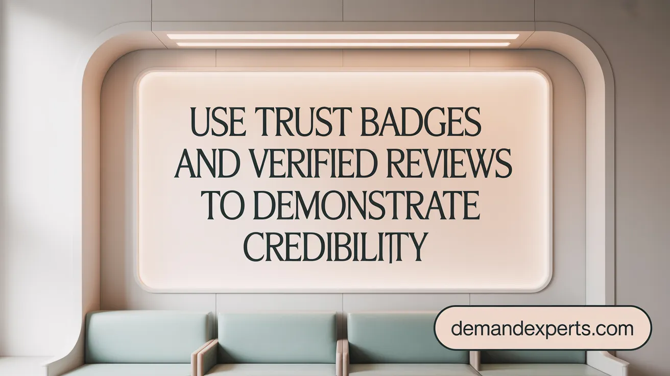 Use Trust Badges and Verified Reviews to Demonstrate Credibility