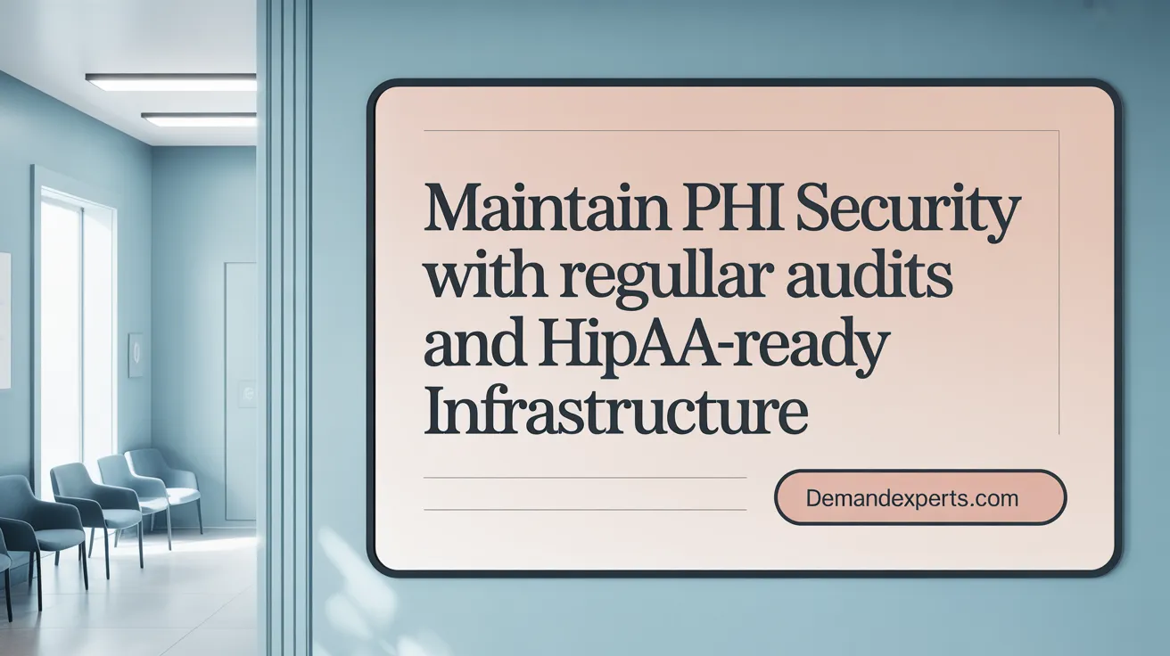 Maintain PHI Security with Regular Audits and HIPAA-Ready Infrastructure