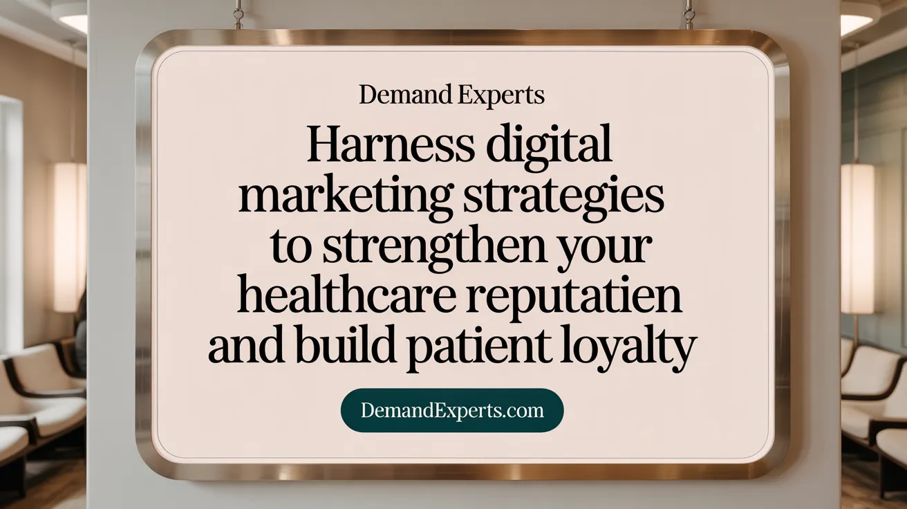 Harness digital marketing strategies to strengthen your healthcare reputation and build patient loyalty